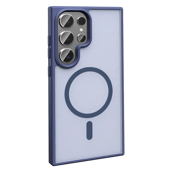 Galaxy S24 Ultra Kılıf Magsafe Şarj Özellikli Mat Arka Yüzey Zore Sio Kapak - Resim 2