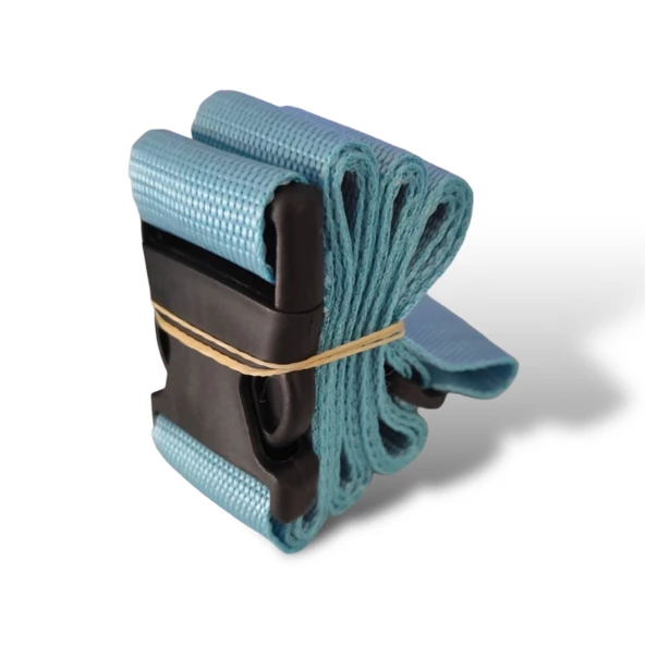 Premium Buz Mavisi Rengi Valiz Kemeri 6 adet - 2