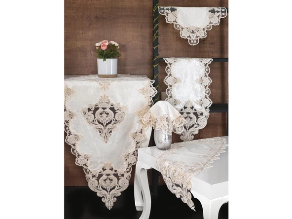 Miray Kadife Salon Takımı 5 Parça - 7