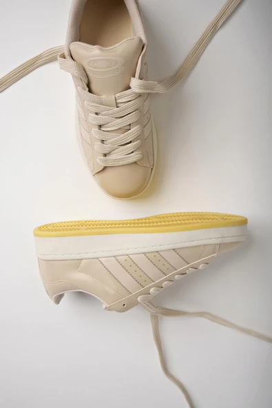 Muggo KAMPUS Garantili Kadın Ortopedik Günlük Bağcıklı Yürüyüş Koşu Sneaker Spor Ayakkabı - 2