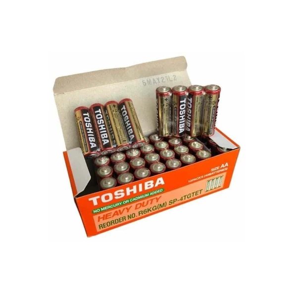 Toshiba 40 Adet AA Kalem Pil