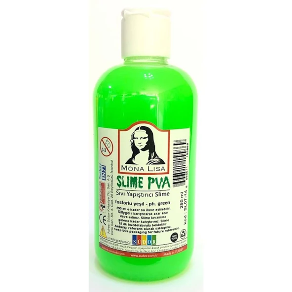 Südor Slime Jeli Fosforlu Yeşil 250Ml Sl07-14