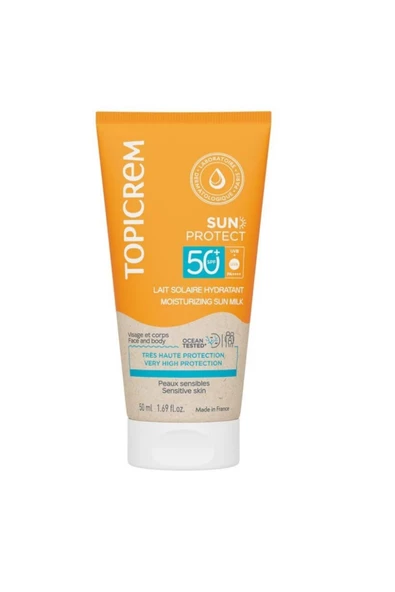 TOPİCREM SUN PROTECT MOİSTURİZİNG SUN MİLK SPF50+ 50 ML