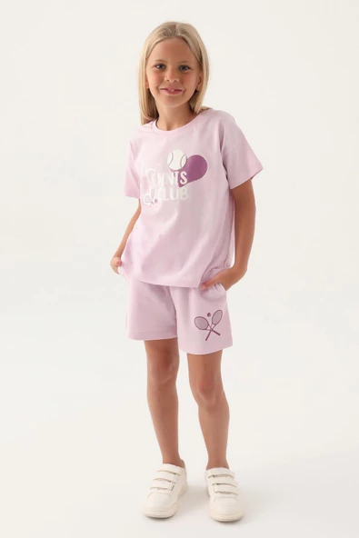 Rolypoly Kız Çocuk Rose Şortlu Pijama Takım 3380
