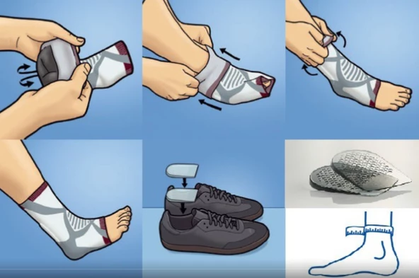 Actimove  Achillomotion Antrasit Aşil Tendonu Desteği - 4
