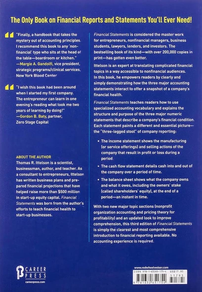 Financial Statements: A Step-by-Step Guide to Understanding and Creating Financial Reports 3rd edition Thomas R. Ittelson - 2