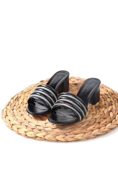 Papuçcity Nhr 02782 5 Cm Topuklu Kadın Abiye Terlik - 5