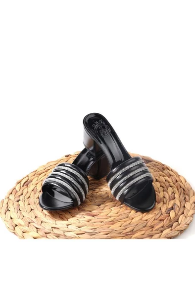 Papuçcity Nhr 02782 5 Cm Topuklu Kadın Abiye Terlik - 4