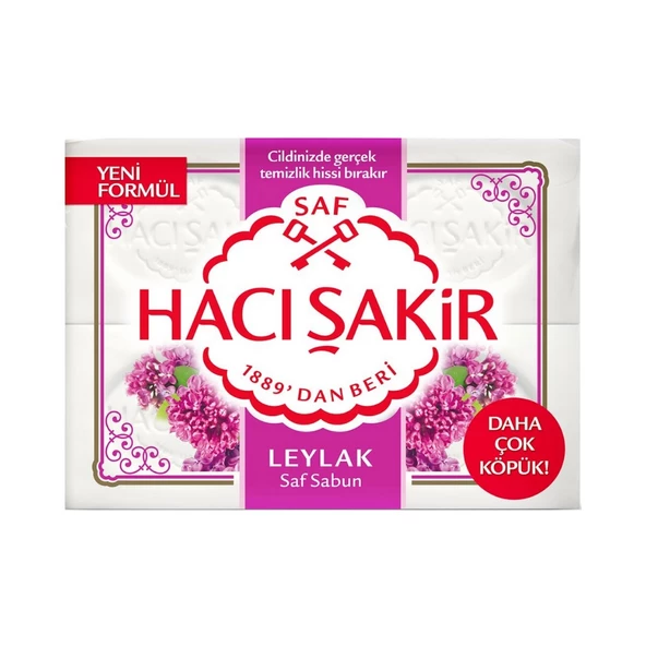 Hacı Şakir Banyo Sabunu Leylak 600 gr 4 Adet