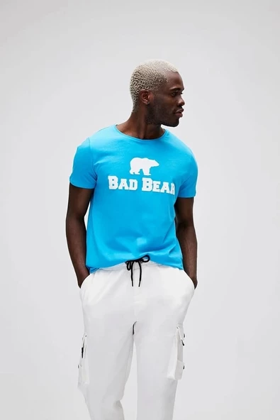 Bad Bear Tee Mavi Erkek Tişört - 3