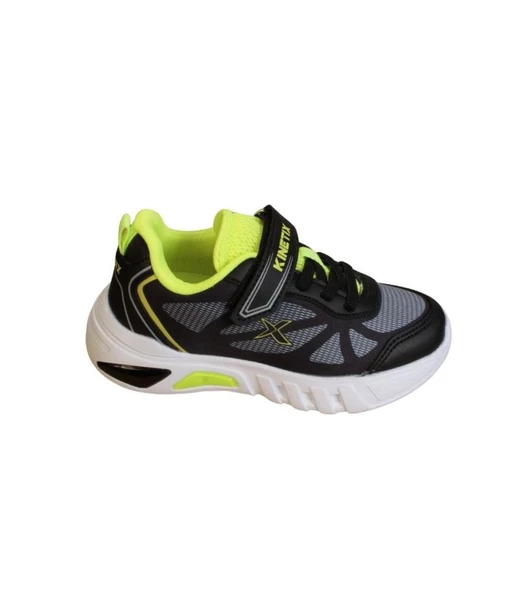KİNETİX Erkek Çocuk Siyah Lacivert 26 30 Comfort Rahat Taban Işıklı Çırtlı Spor Ayakkabı - 8