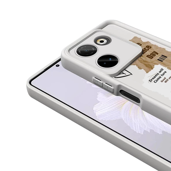 Tecno Camon 20 Pro 4G Uyumlu Kılıf Kamera Korumalı Baskılı Arka Yüzey Klas Kapak - 8