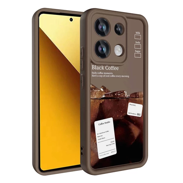 Xiaomi Redmi Note 13 4G Uyumlu Kılıf Kamera Korumalı Baskılı Arka Yüzey Klas Kapak - 3