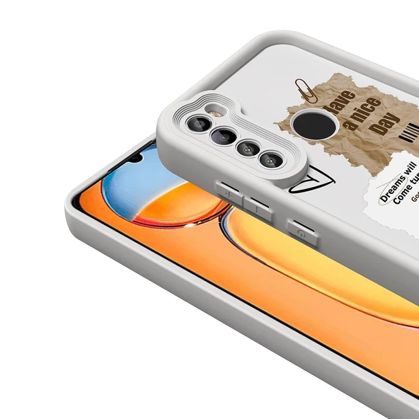 Xiaomi Redmi Note 8 Uyumlu Kılıf Kamera Korumalı Baskılı Arka Yüzey Klas Kapak - 7