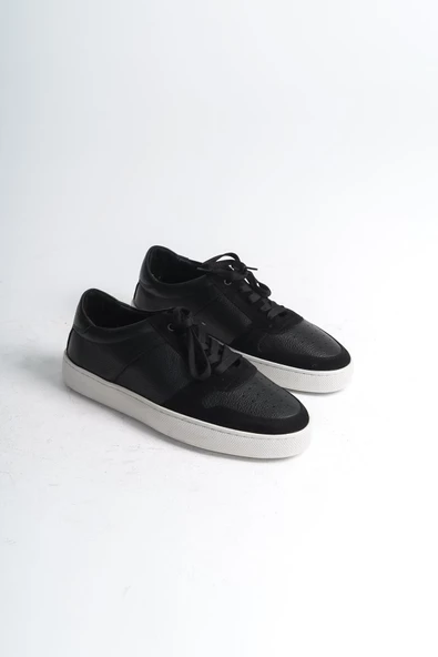Erkek Hakiki Deri Süet Bağcıklı Esnek Taban Günlük Spor Ayakkabı Sneaker - 4