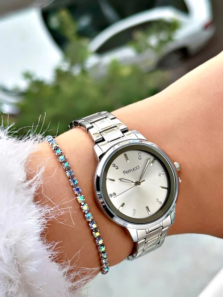 Ferrucci Bileklikli Kadın Kol Saati FC13863M.01 - Resim 3