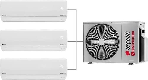 Arçelik Multi Sistem Duvar Tipi 3+1 İnverter 9+9+9 18000Btu Klima Zm18103-999