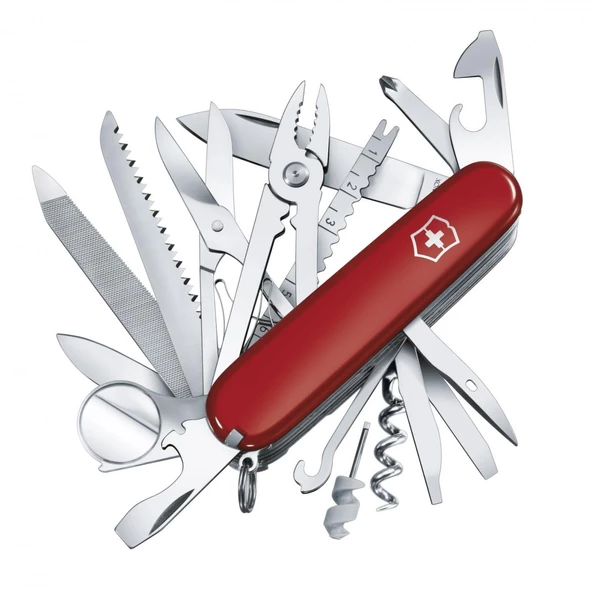 Victorinox 1.6795.LB1 Swiss Champ (33) Deri Kılıflı Çakı (Blisterli)