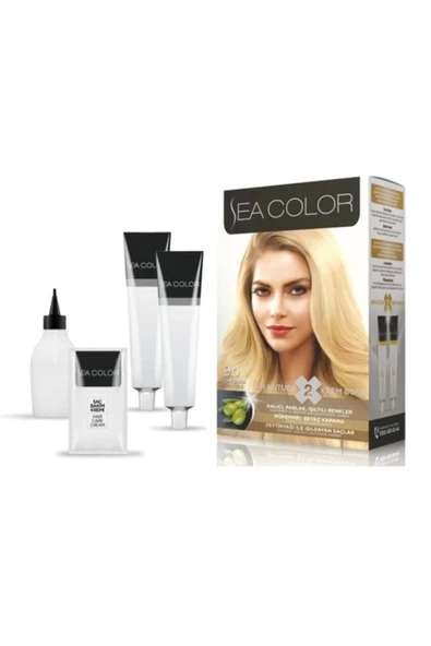 Sea Color Buğday Sarısı Saç Boyası 9/0 - Resim 2