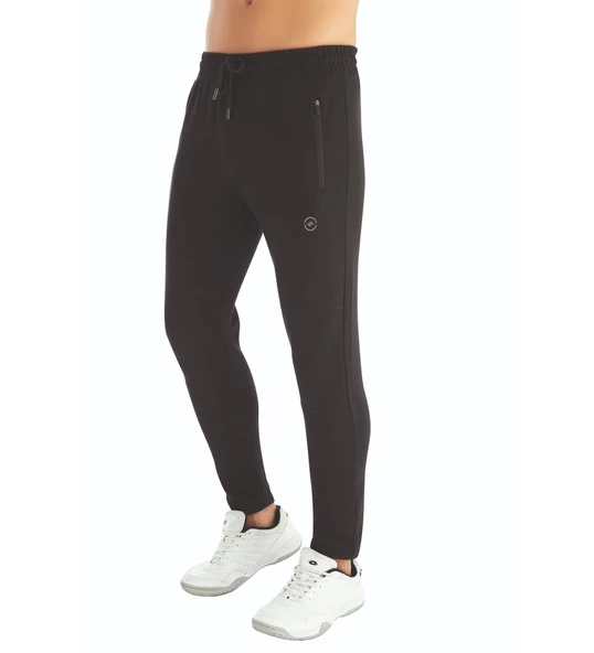 Crozwise 2192-06 Beden M Antrasit_Yeşil Ottoman Dar Paça Erkek Spor Pantolon