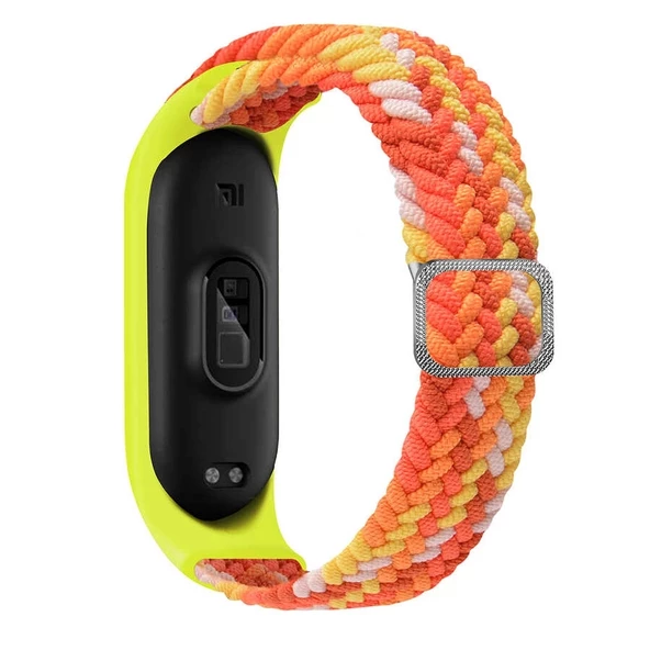 Xiaomi Mi Band 6 Uyumlu Akıllı Saat Kordonu Örgülü