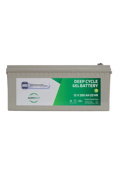 Agromot 12v 200 Ah Jel Akü - 2
