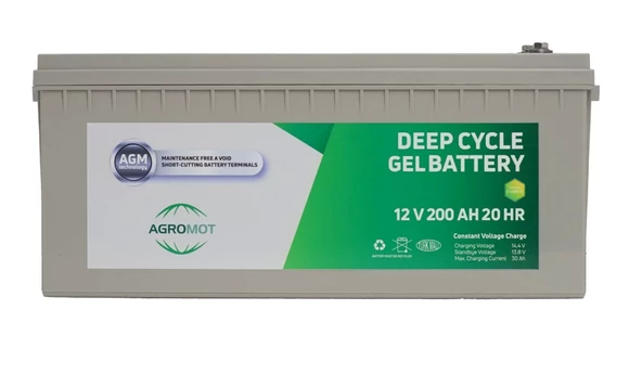 Agromot 12v 200 Ah Jel Akü - 5