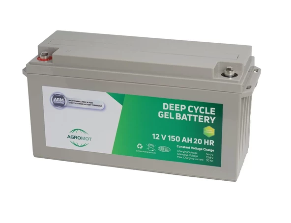 Agromot 12v 150 Ah Jel Akü - Resim 3