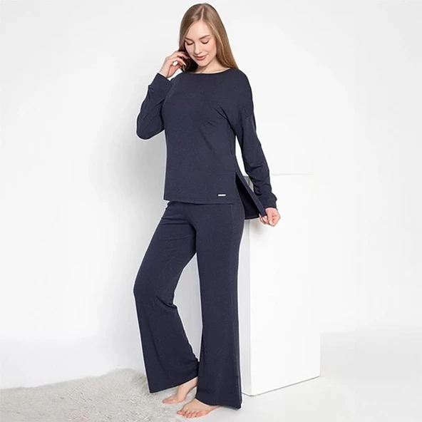 Confeo 840.638 Kadın Kışlık Uzunkol Pijama Takım - 2