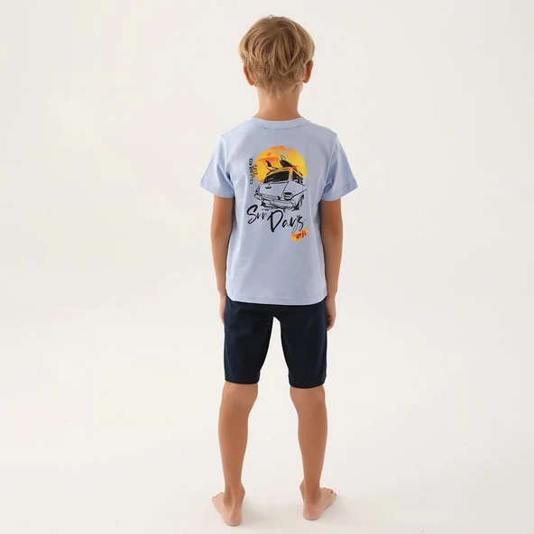 Arnetta 2989C Erkek Çocuk Bermuda Pijama Takım - 5