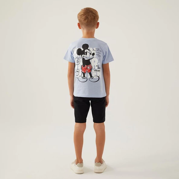 Mickey Mouse 4872C Erkek Çocuk Yazlık Bermuda Pijama Takım - 4