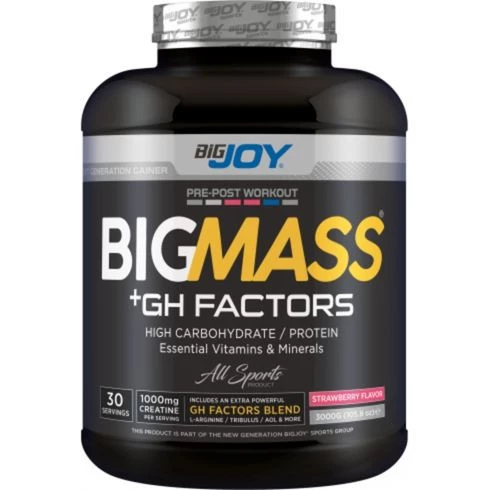 Big Joy Sports Big Mass +GH Factors 3000 Gr Çilek