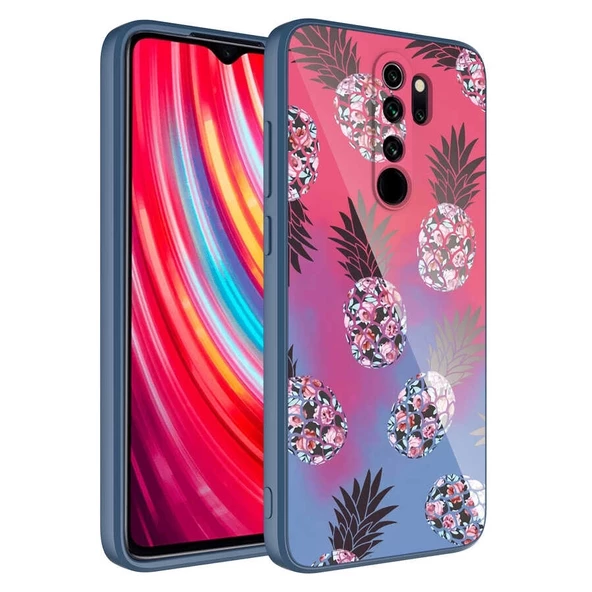 Xiaomi Redmi Note 8 Pro Kılıf Kamera Korumalı Desenli Sert Silikon Uyumlu Epoksi Kapak