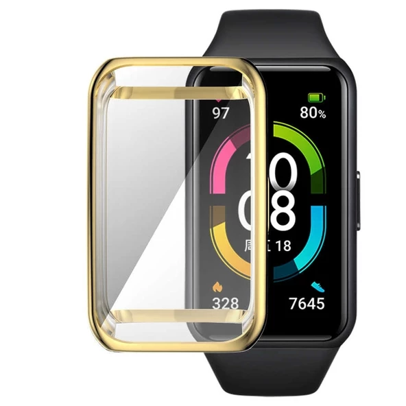 Huawei Band 6 Uyumlu Watch Gard 09 Koruyucu Silikon