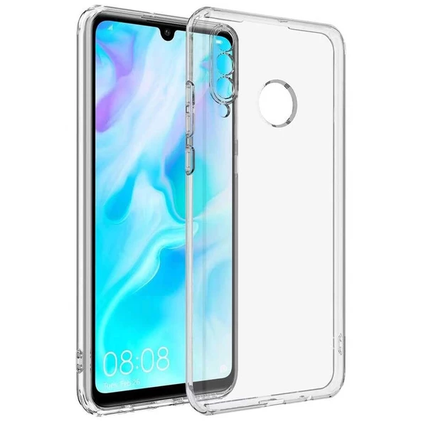 Huawei P30 Lite Uyumlu Kılıf  Kamera Korumalı Süper Silikon Kapak