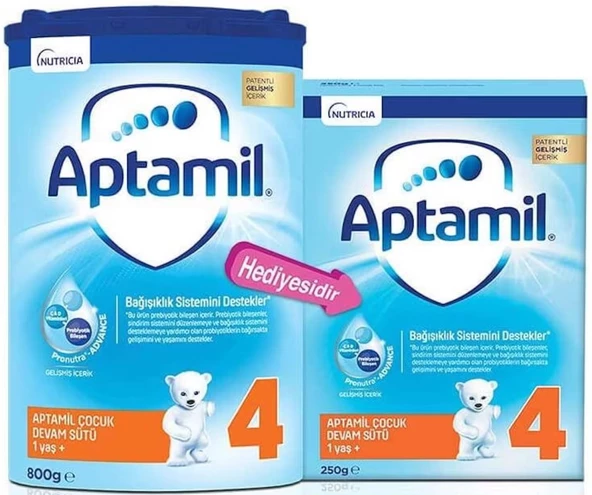 Nutrıcıa Aptamil 800GR+250GR:1050GR Devam Sütü No:4 (1 Yaş ve Üzeri) Avantaj Pk (3 Lü Set) - Resim 2