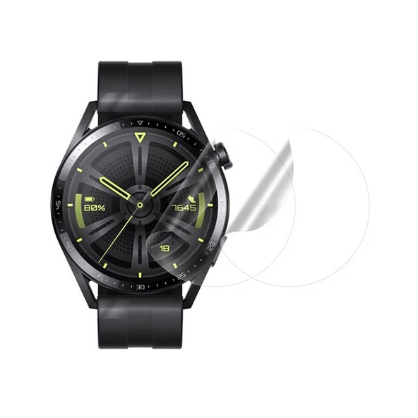 Huawei Watch GT 3 46mm Akıllı Saat Kordonu Uyumlu Narr Tpu Body Ekran Koruyucu