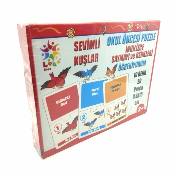 Kids İngilizce Hafıza Oyunu Sevimli Kuşlar (1 adet)