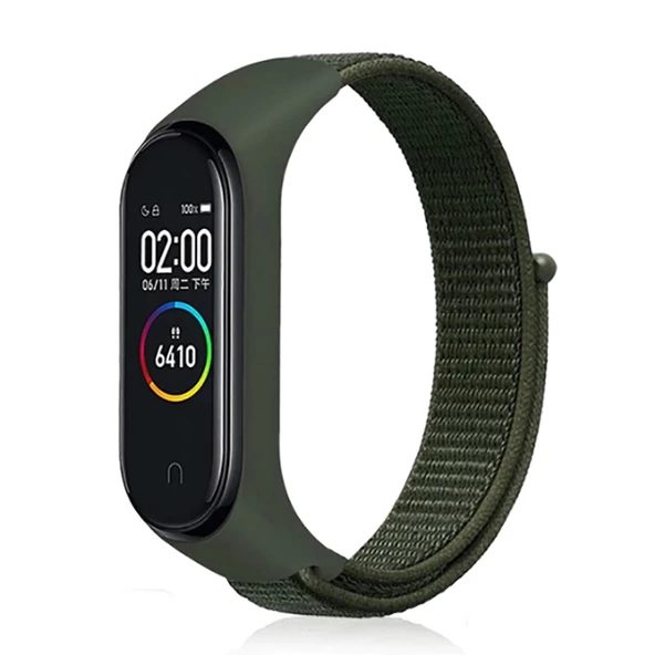 Xiaomi Mi Band 6 Uyumlu KRD-03 Hasır Kordon