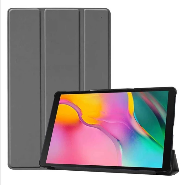 Samsung Tab A 8.0 (2019) T290 Uyumlu Smart Cover Standlı 1-1 Kılıf