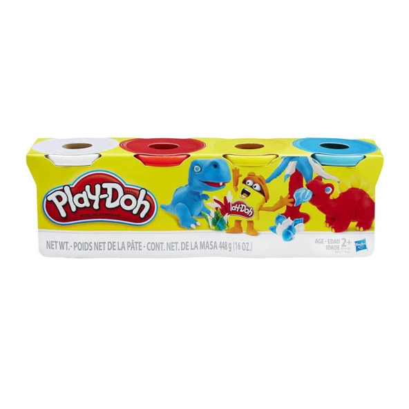 Hasbro Play-Doh Oyun Hamuru 4Lü 448Gr B6508-5517 (1 adet)