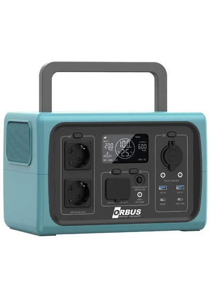 Orbus 600w Taşınabilir Güç Kaynağı Lifepo4power Station