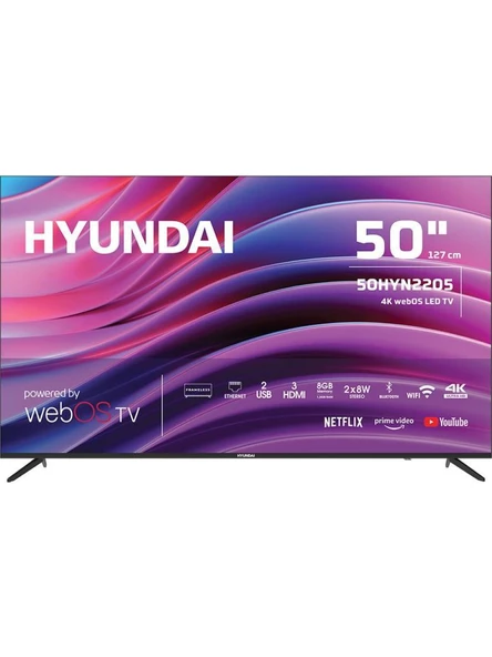 Hyundai 50HYN2205 4K Ultra HD 50" 127 Ekran Uydu Alıcılı webOS Smart LED TV