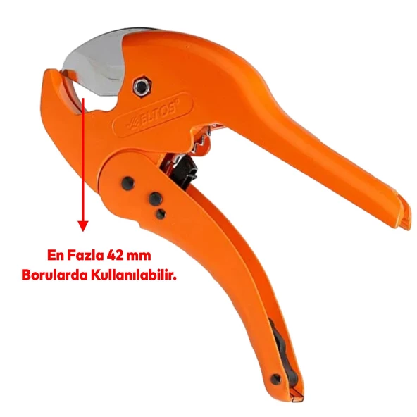 Su Tesisatı PPRC PVC Plastik Boru Kesme Otomatik Bahçe Hortum Kesici Makası 42 mm - Resim 3