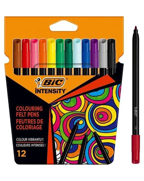 Bic Intensity Keçeli Boya Kalemi 12 Renk