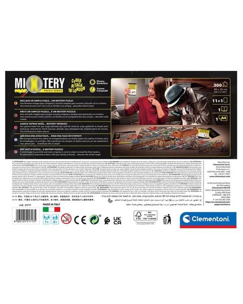 Clementoni Mixtery Puzzle Londra da Siber Saldırı 300 Parça 21717 - 4