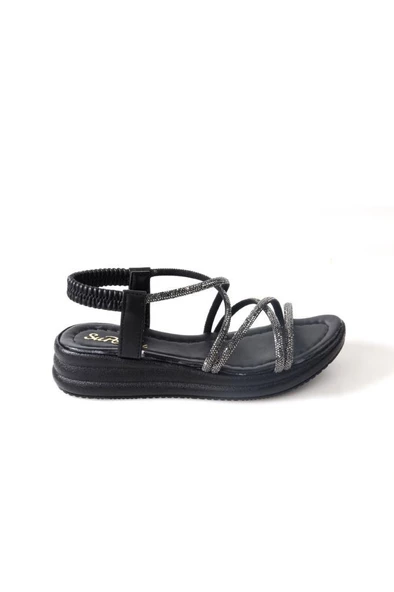 Papuçcity Sprs 02825 Kadın Günlük Taşlı Sandalet - 2