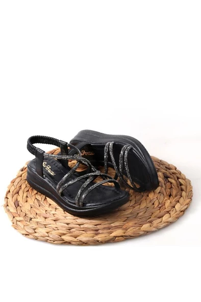 Papuçcity Sprs 02825 Kadın Günlük Taşlı Sandalet - 5