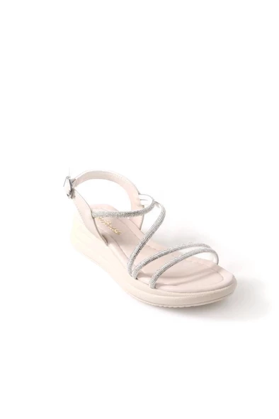 Papuçcity Sprs 02824 Kadın Günlük Taşlı Sandalet - 6