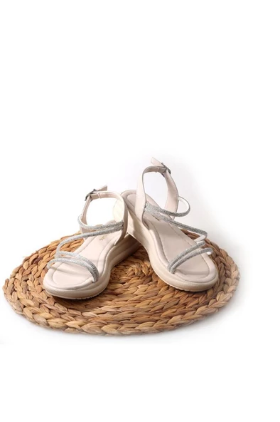 Papuçcity Sprs 02824 Kadın Günlük Taşlı Sandalet - 10